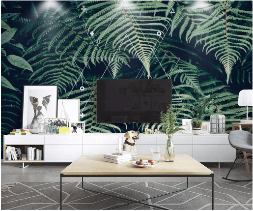 3D Waterdrop Leaves 2059 Wall Murals Wallpaper AJ Wallpaper 2 