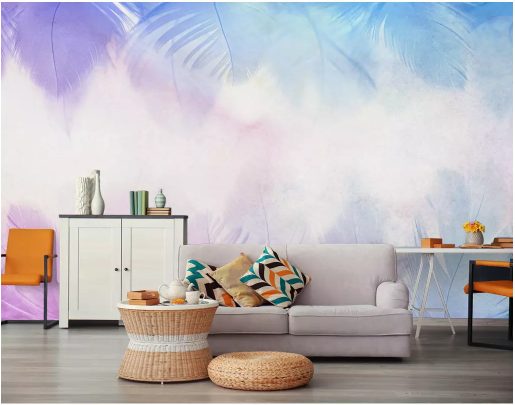 3D Purple Clouds 2130 Wall Murals