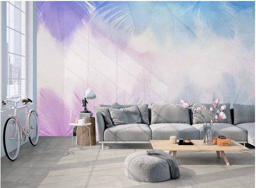 3D Purple Clouds 2130 Wall Murals Wallpaper AJ Wallpaper 2 