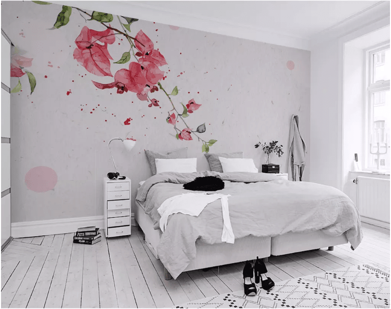 3D Red Flowers 2066 Wall Murals Wallpaper AJ Wallpaper 2 