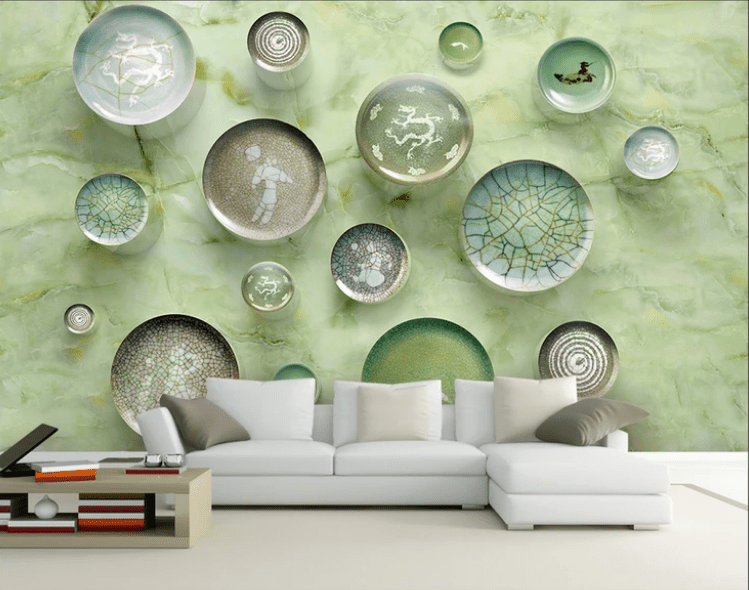 3D Green Circle 2002 Wall Murals Wallpaper AJ Wallpaper 2 