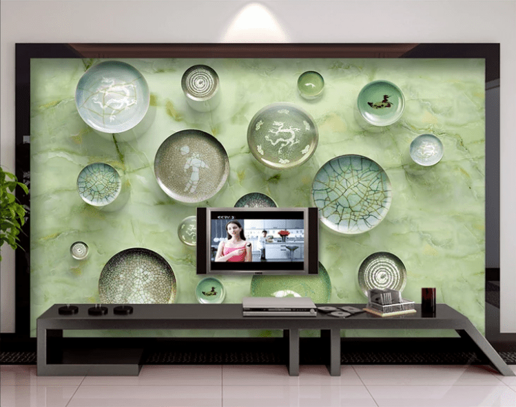 3D Green Circle 2002 Wall Murals Wallpaper AJ Wallpaper 2 