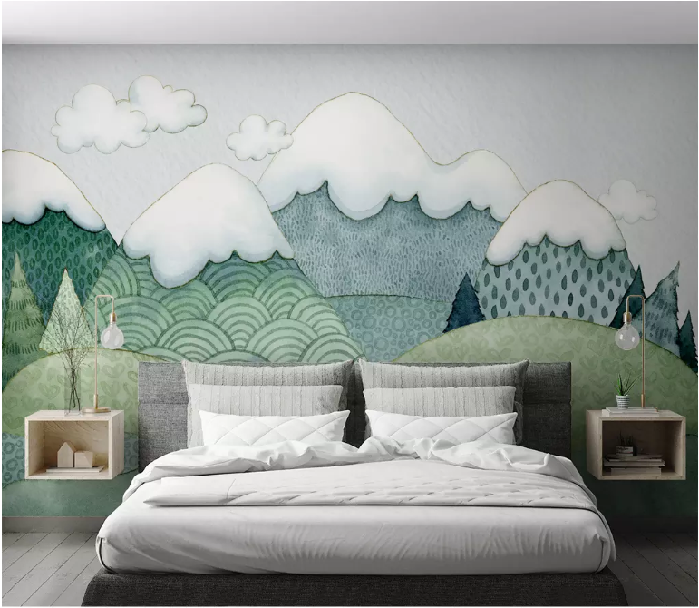 3D Green Forest 2107 Wall Murals