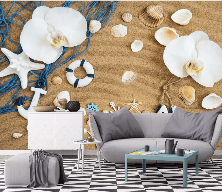 3D Beach Starfish 2183 Wall Murals Wallpaper AJ Wallpaper 2 