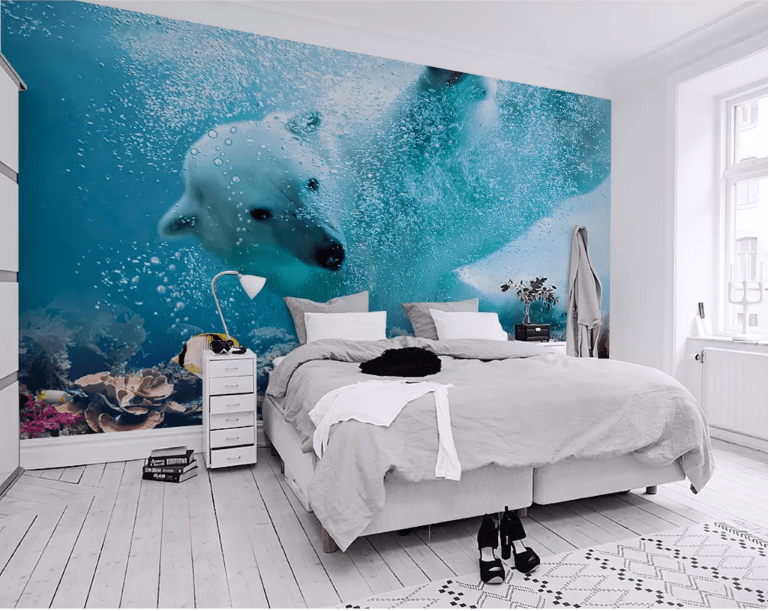 3D Polar Bear 2064 Wall Murals Wallpaper AJ Wallpaper 2 