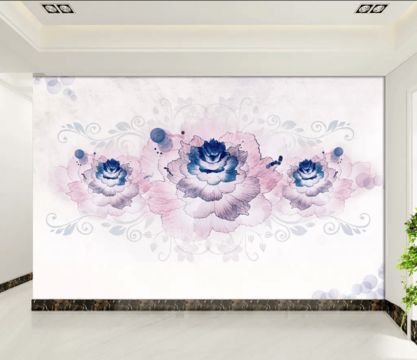 3D Blooming Flowers 1584 Wallpaper AJ Wallpaper 2 