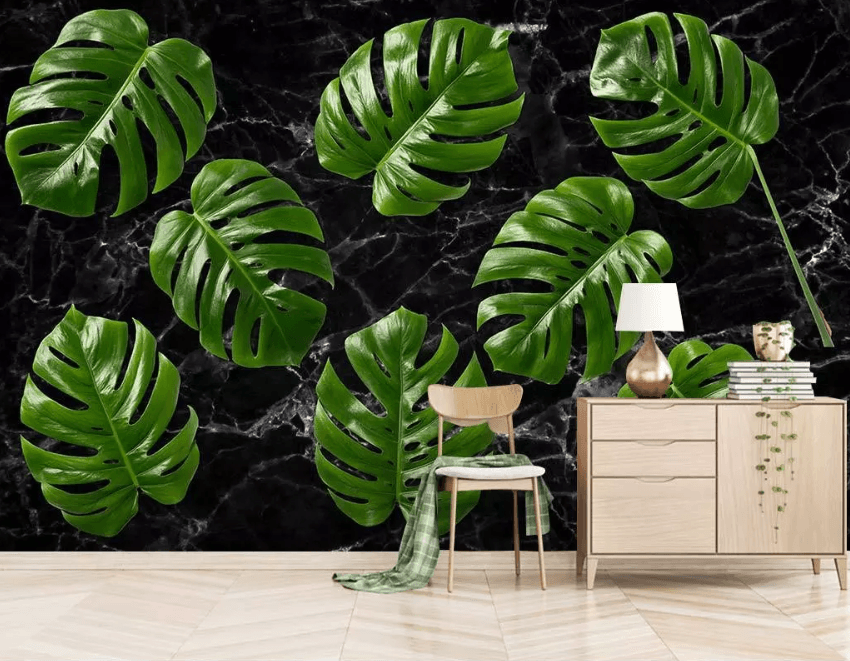 3D Green Leaf 1549 Wallpaper AJ Wallpaper 2 