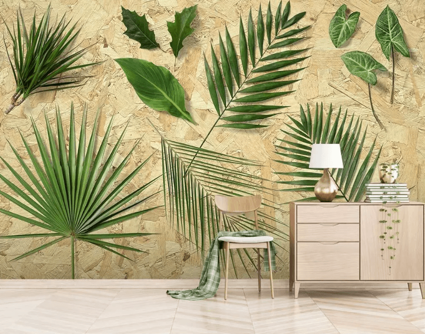 3D Brown Leaf 1548 Wallpaper AJ Wallpaper 2 