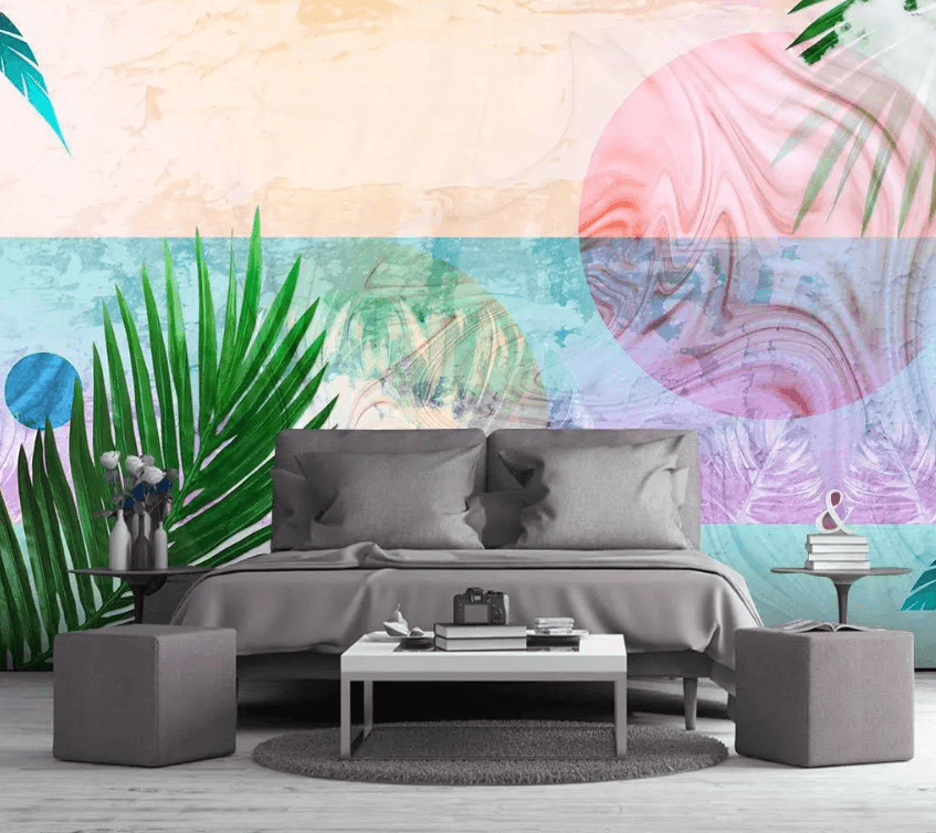 3D Romantic Colorful Leaves 1540 Wallpaper AJ Wallpaper 2 