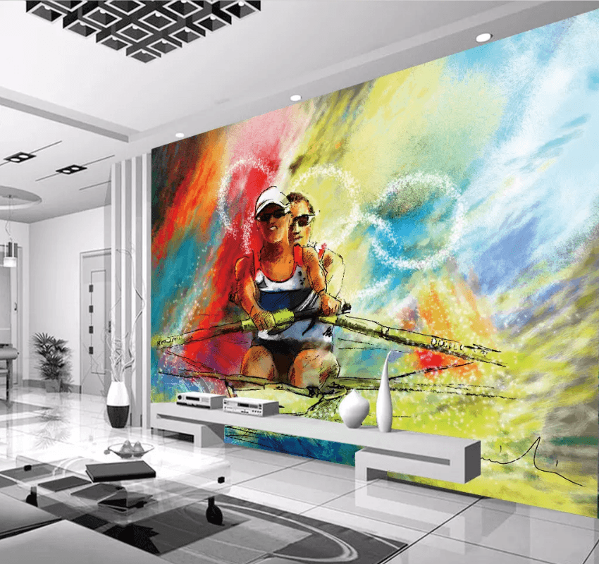 3D Double Kayaking 1480 Wallpaper AJ Wallpaper 2 