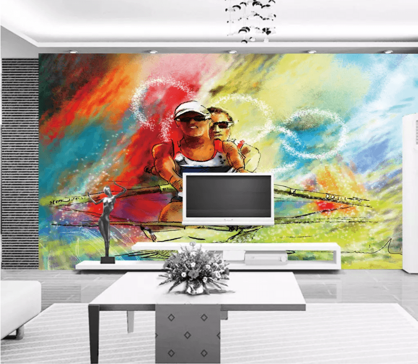 3D Double Kayaking 1480 Wallpaper AJ Wallpaper 2 