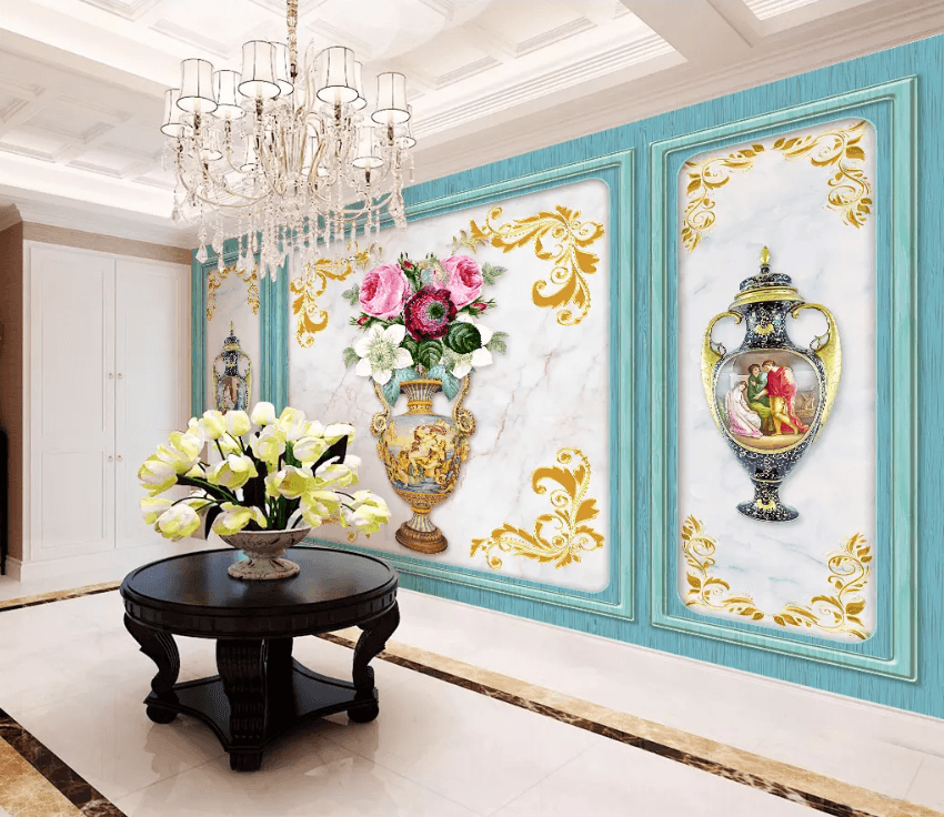 3D Luxury Vase 1454 Wallpaper AJ Wallpaper 2 