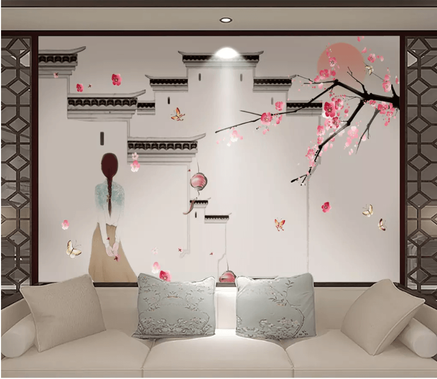 3D Plum Girl Back View 1443 Wallpaper AJ Wallpaper 2 