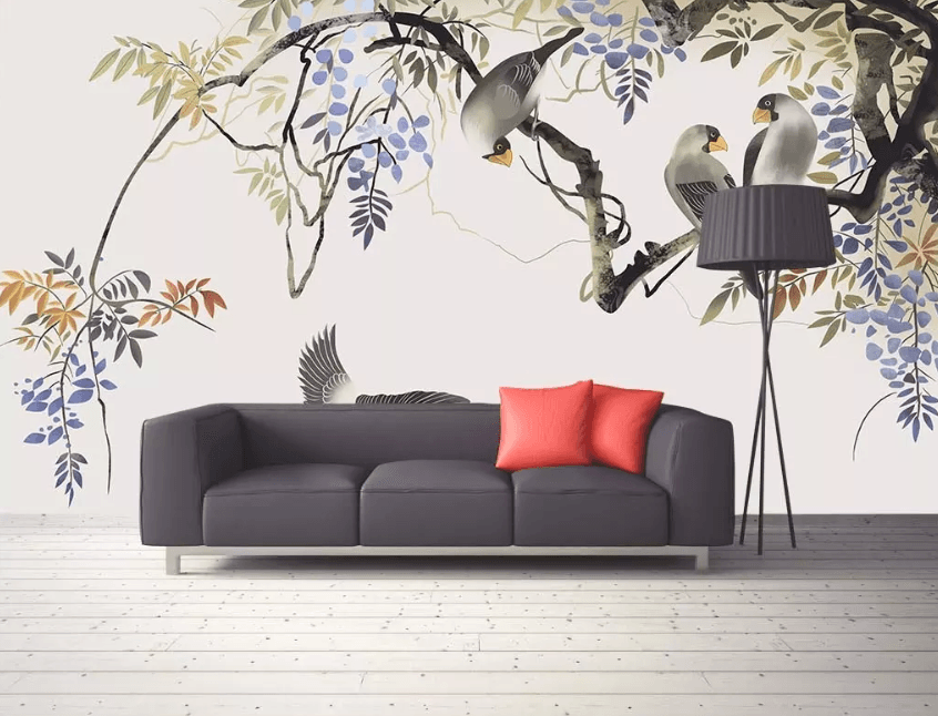 3D Bird Flying Snuggle 1339 Wallpaper AJ Wallpaper 2 