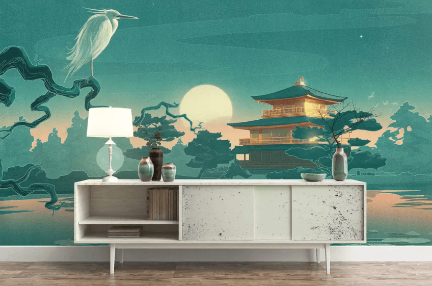 3D Palace Bird 1324 Wallpaper AJ Wallpaper 2 