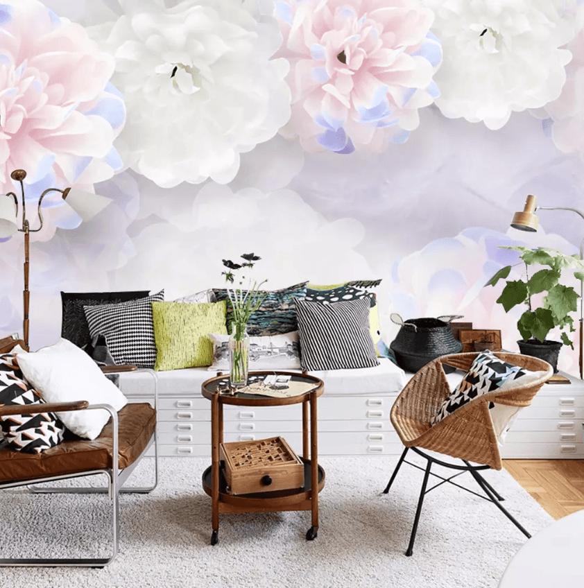 3D Pink Bloom 1303 Wallpaper AJ Wallpaper 2 