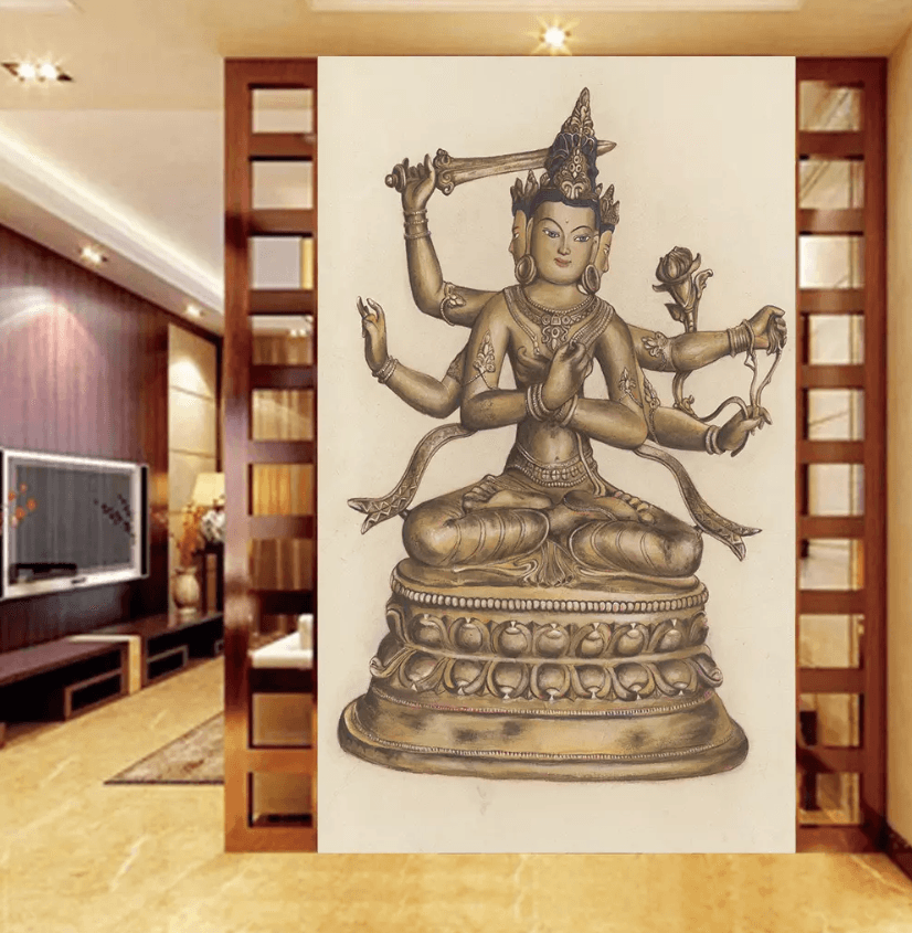 3D Thousand Hands Guanyint 1649 Wallpaper AJ Wallpaper 