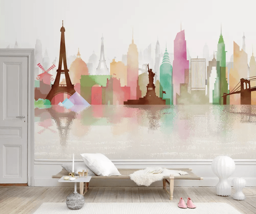 3D Color Painting City 1240 Wallpaper AJ Wallpaper 2 