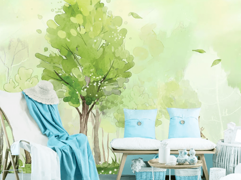 3D Sika Deer Tree 1222 Wallpaper AJ Wallpaper 2 