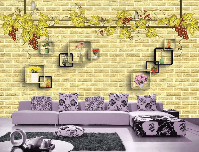 3D Box Decoration Flower 1157 Wallpaper AJ Wallpaper 2 