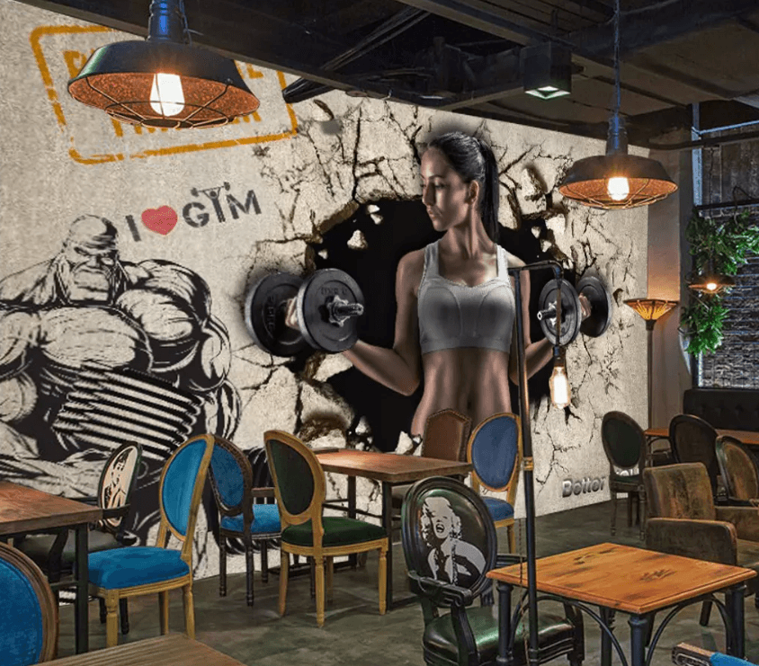 3D Fitness Dumbbell 1133 Wallpaper AJ Wallpaper 2 