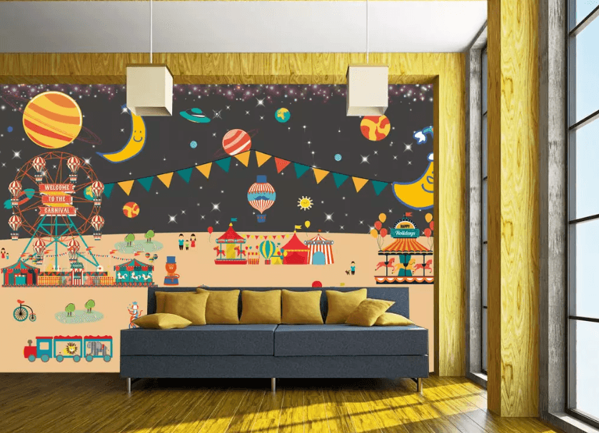 3D Moon Amusement Park 1131 Wallpaper AJ Wallpaper 2 