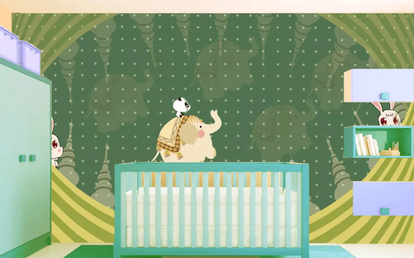 3D Panda Ride Elephant 1104 Wallpaper AJ Wallpaper 2 