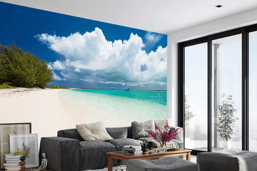 3D Beach Cloud Sea 1071 Wallpaper AJ Wallpaper 2 