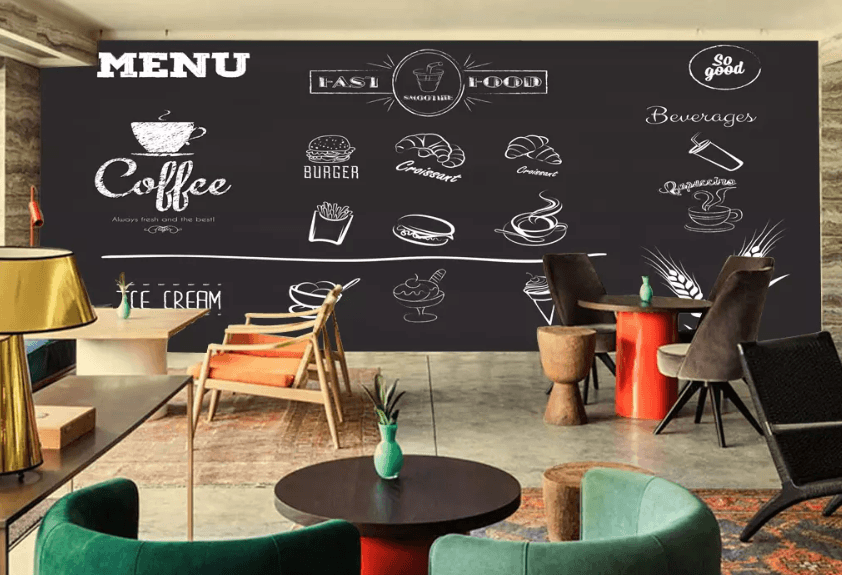 3D Blackboard Coffee 1007 Wallpaper AJ Wallpaper 2 