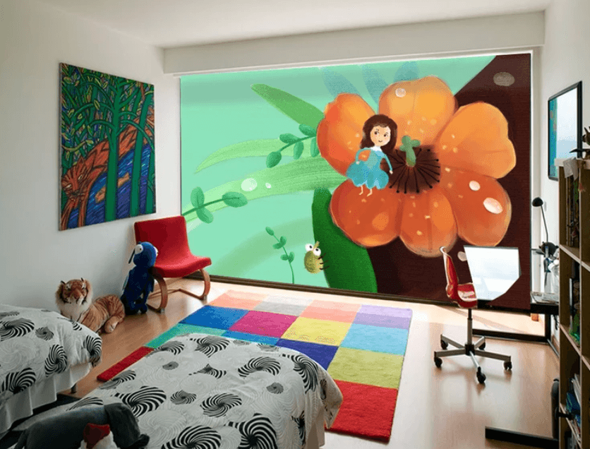 3D Big Flower Child 988 Wallpaper AJ Wallpaper 2 