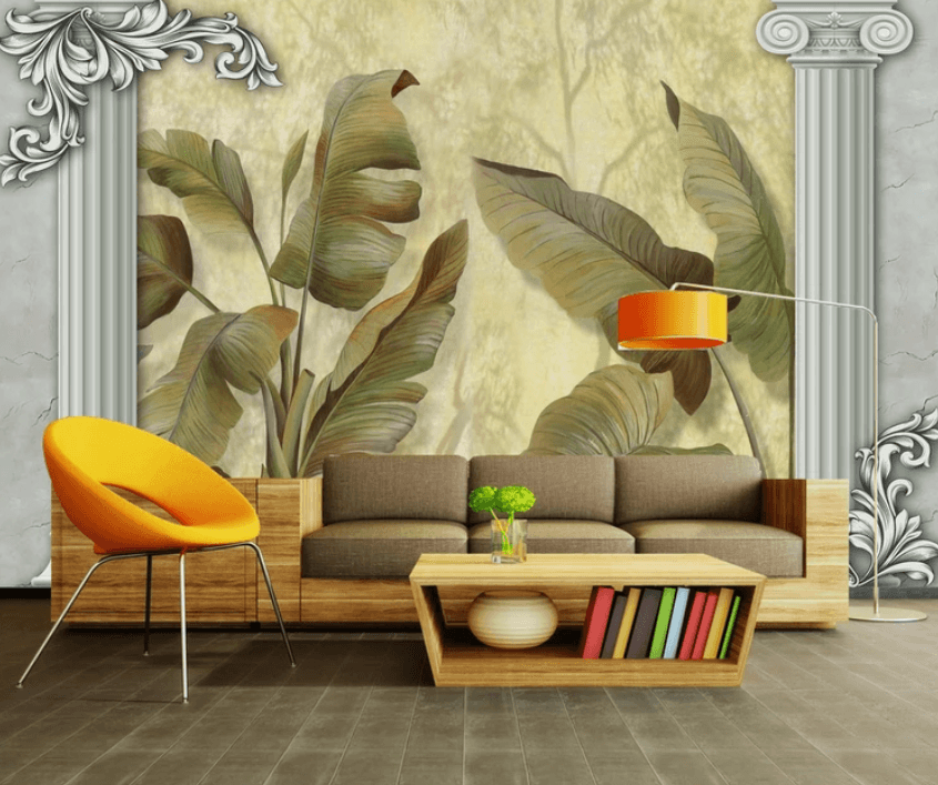 3D Painting Lotus Leaf 958 Wallpaper AJ Wallpaper 2 
