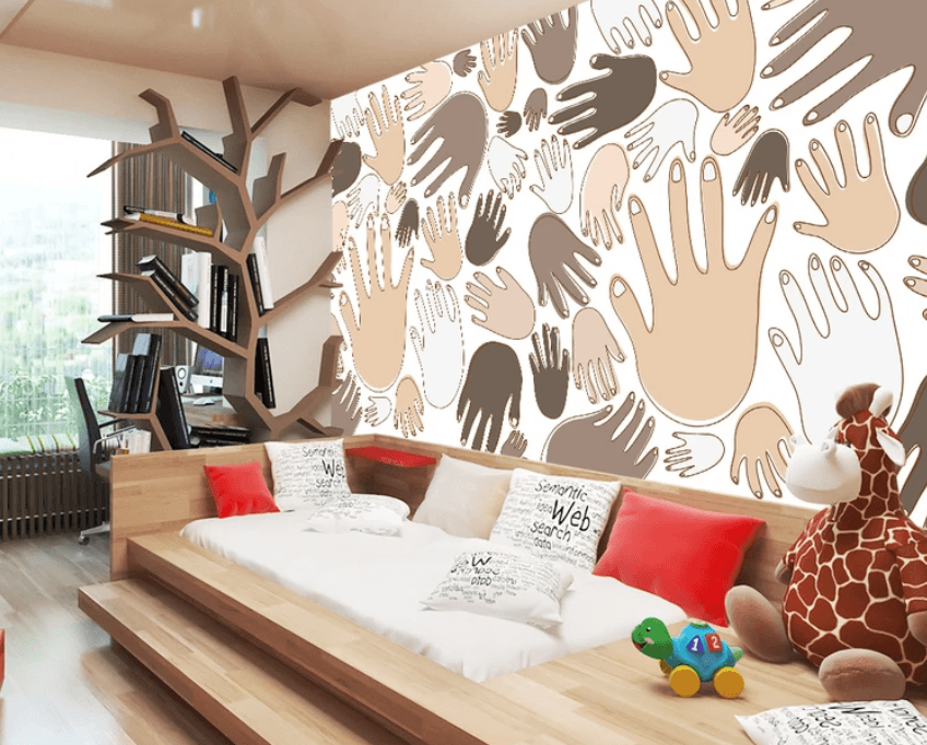 3D Five Fingers Palm 933 Wallpaper AJ Wallpaper 2 