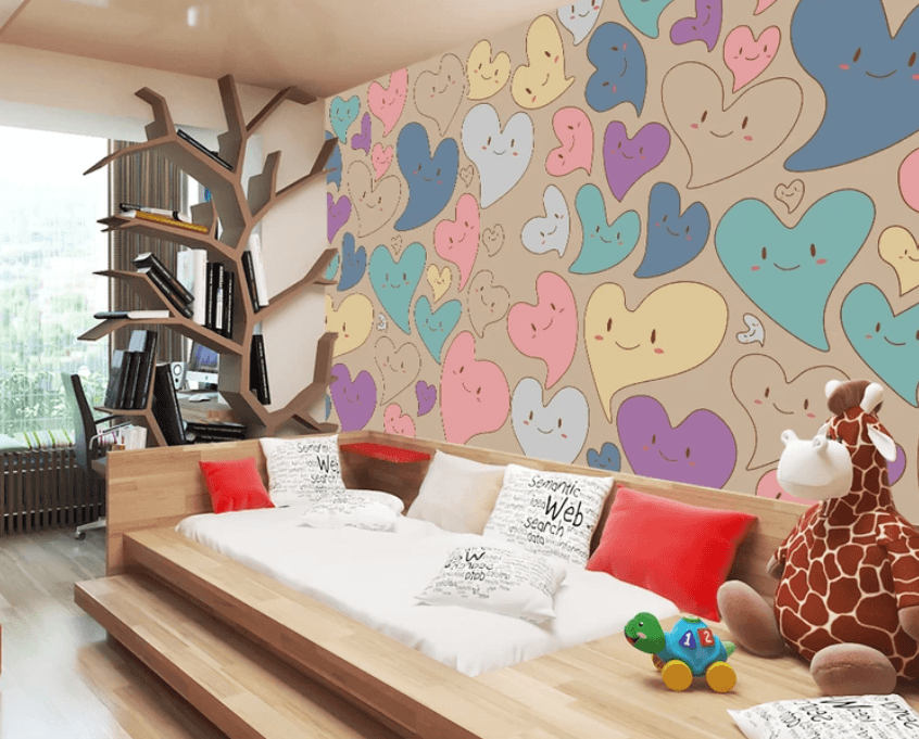 3D Colored Love 934 Wallpaper AJ Wallpaper 2 