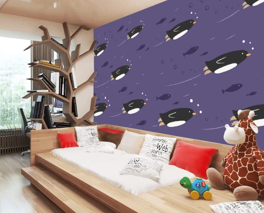 3D Penguin Swimming 932 Wallpaper AJ Wallpaper 2 