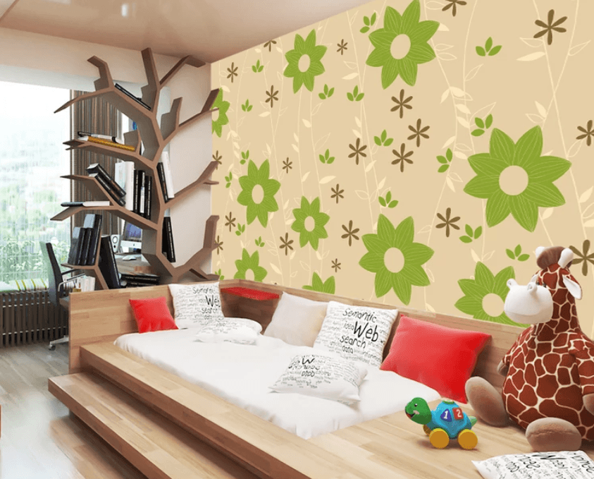3D Flower Shape 926 Wallpaper AJ Wallpaper 2 