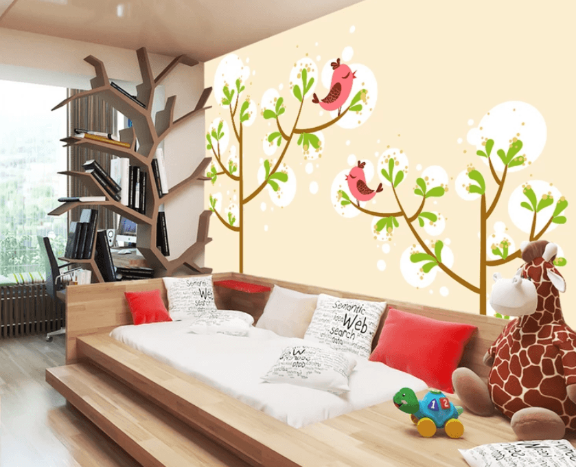 3D Red Bird Singing 919 Wallpaper AJ Wallpaper 2 