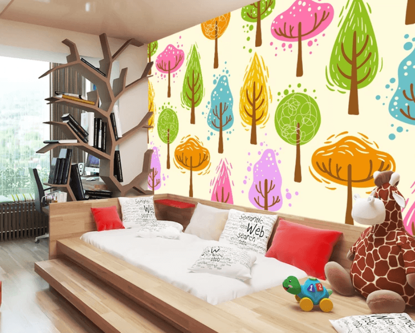 3D Color Tree 917 Wallpaper AJ Wallpaper 2 