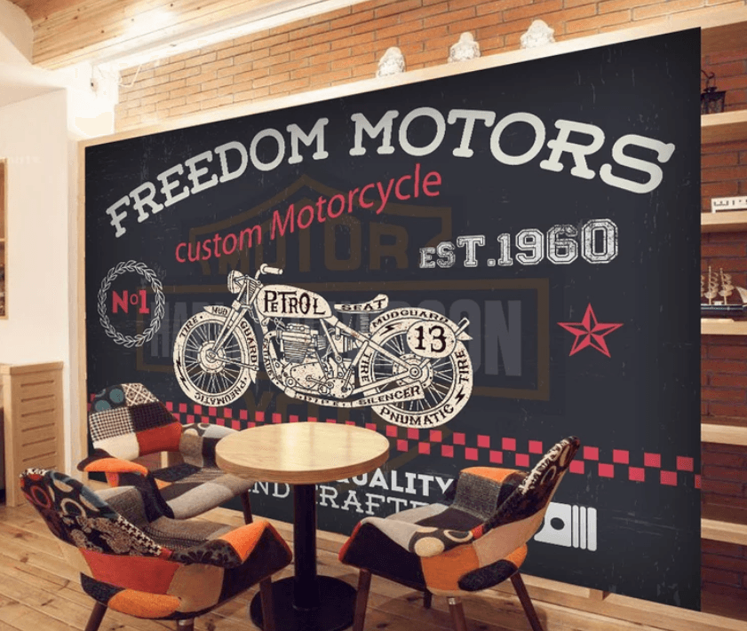 3D Motorcycle Graffiti 904 Wallpaper AJ Wallpaper 2 