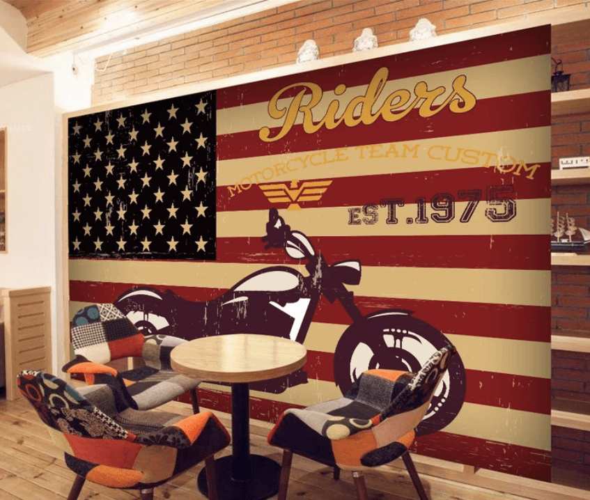 3D Motorcycle Flag 905 Wallpaper AJ Wallpaper 2 
