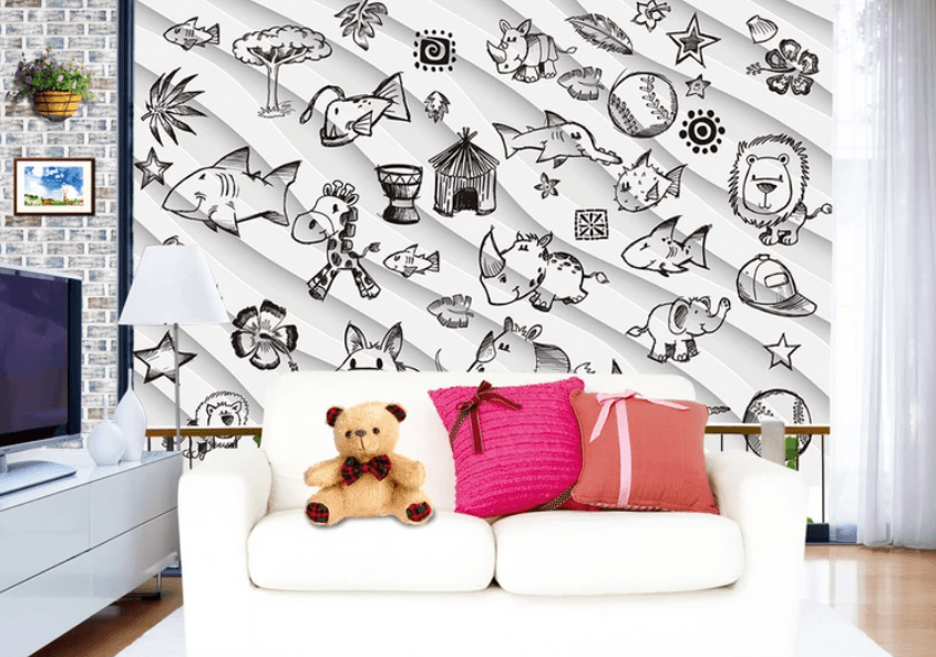 3D Hippo Elephant Folding 900 Wallpaper AJ Wallpaper 2 