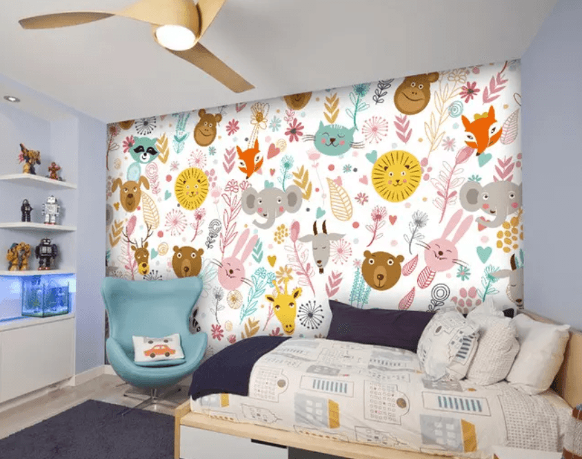 3D Cute Animal Head 857 Wallpaper AJ Wallpaper 2 