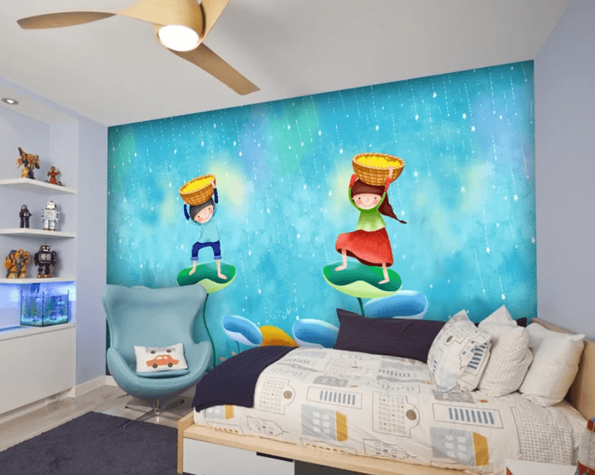 3D Child Lotus Leaf 850 Wallpaper AJ Wallpaper 2 