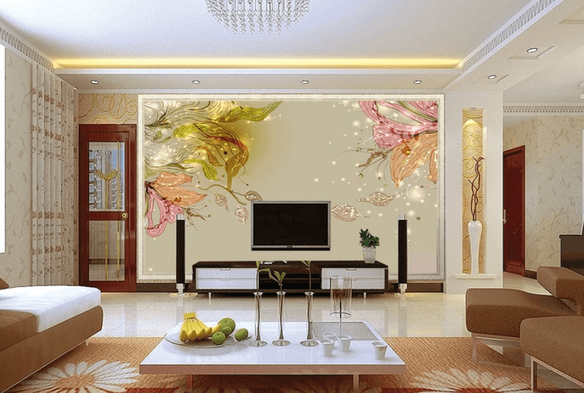 3D Color Painting Flower 840 Wallpaper AJ Wallpaper 2 