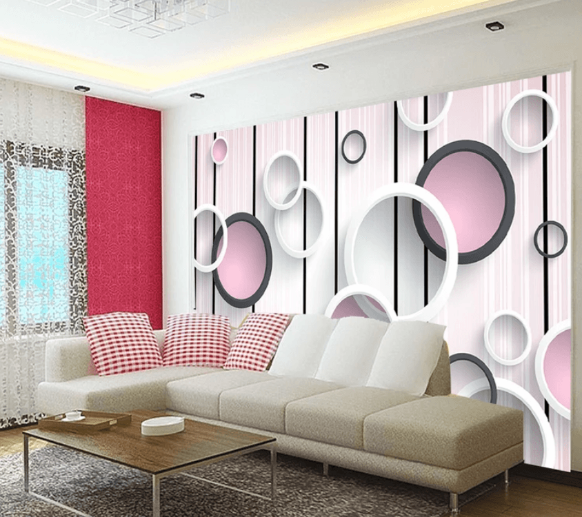 3D Circle Decoration 808 Wallpaper AJ Wallpaper 2 