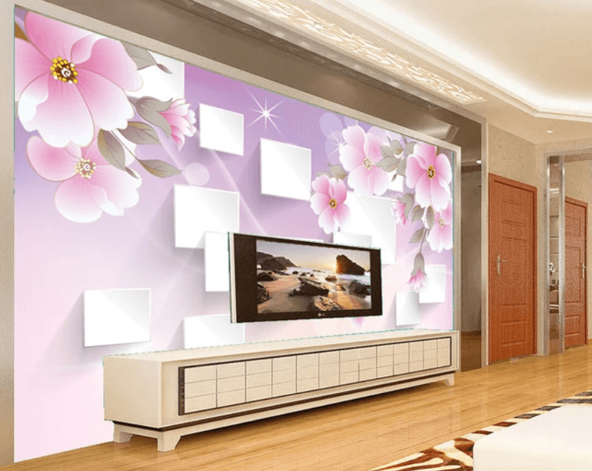 3D Flower Square Shining 765 Wallpaper AJ Wallpaper 2 