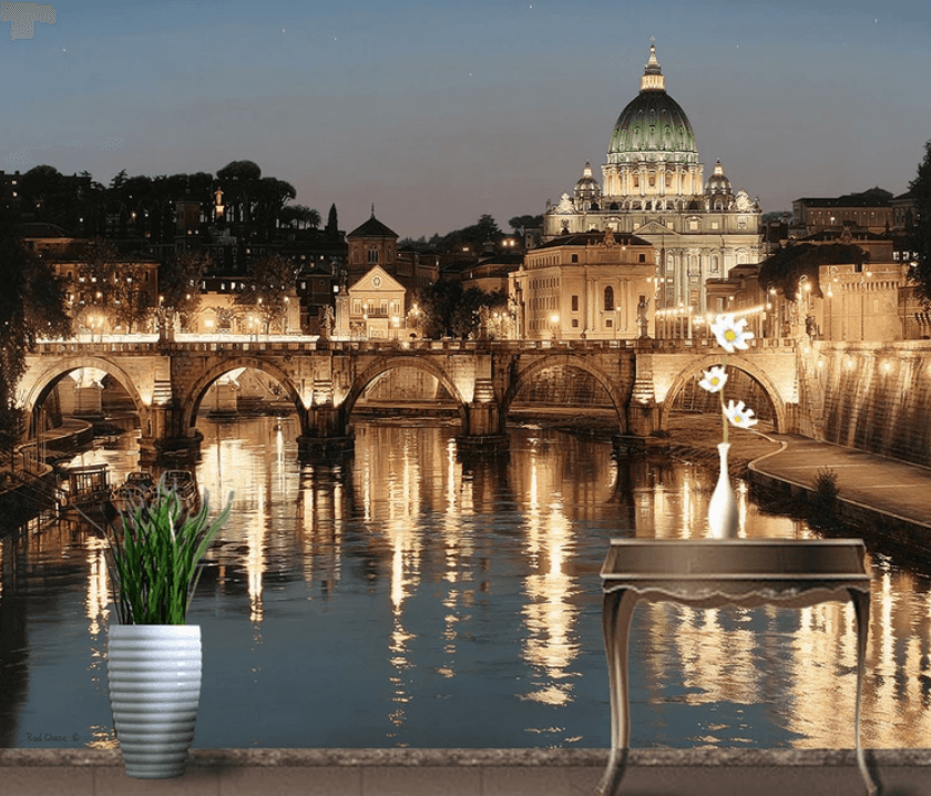 3D Night Light Bridge 763 Wallpaper AJ Wallpaper 2 