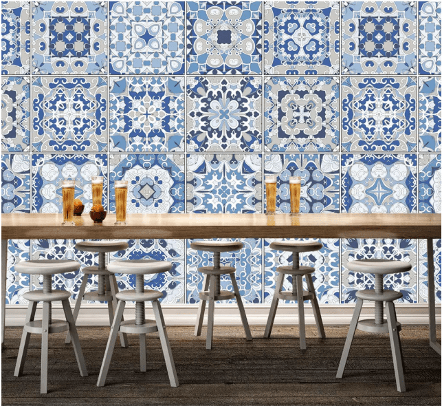 3D Blue Pattern 2157 Wall Murals Wallpaper AJ Wallpaper 2 