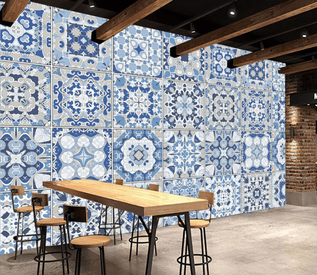 3D Blue Pattern 2157 Wall Murals Wallpaper AJ Wallpaper 2 