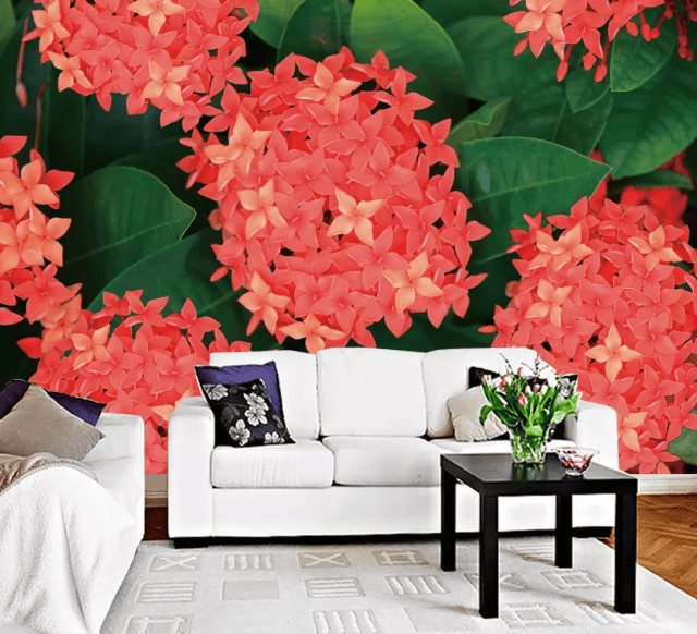 3D Red Flowers 2188 Wall Murals Wallpaper AJ Wallpaper 2 