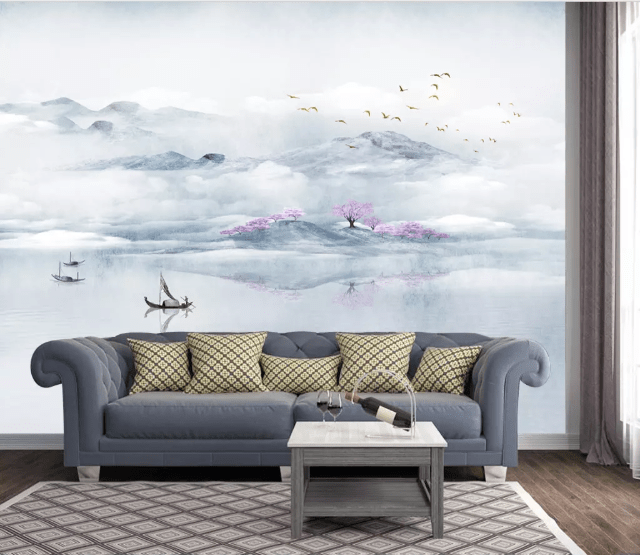 3D River Valley 2198 Wall Murals Wallpaper AJ Wallpaper 2 